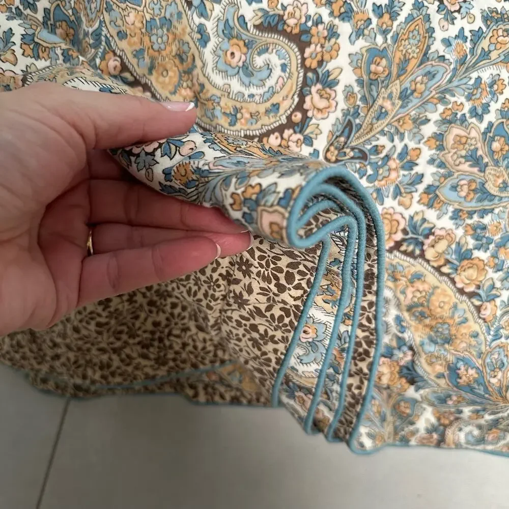 Ralph Lauren Vintage Rylie Paisley Reversible Duvet Cover King